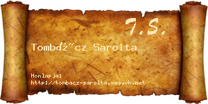 Tombácz Sarolta névjegykártya